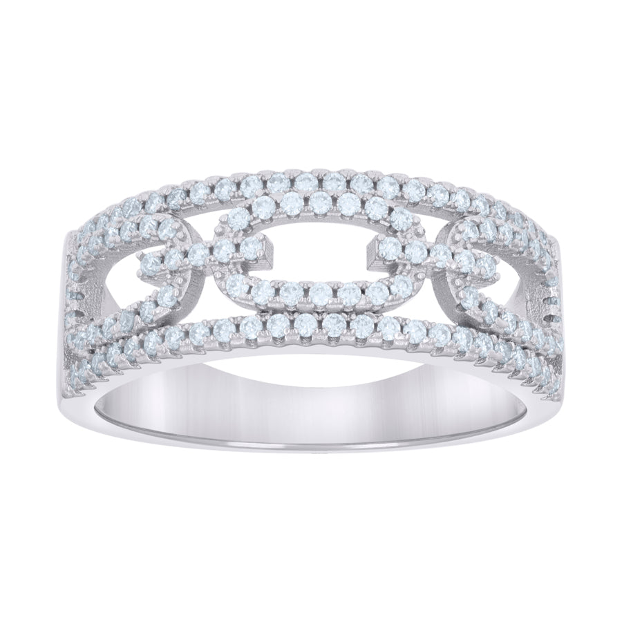 925 Sterling Silver Moissanite Ring