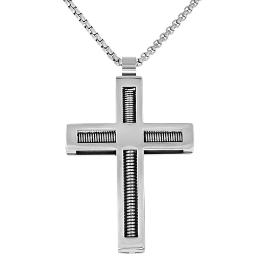 Stainless Steel Pendant Necklace 24"