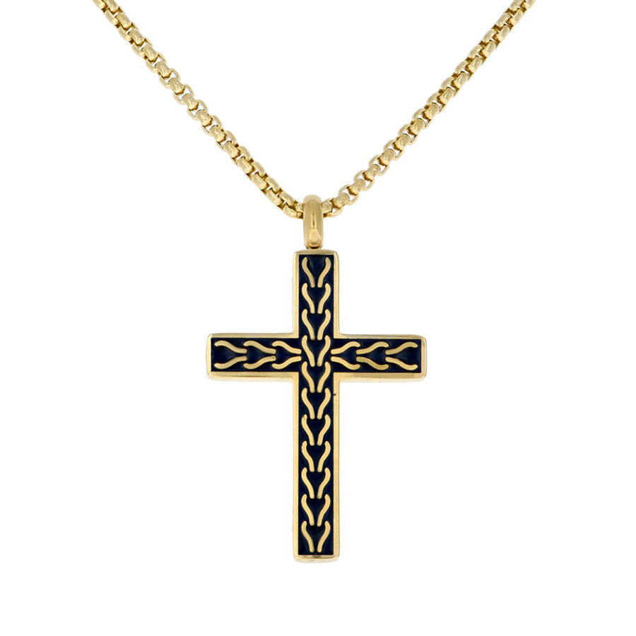 Stainless Steel Pendant Necklace 22"