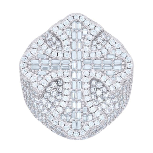 925 Sterling Silver R:4.94Ctw, B:1.32Ctw Moissanit