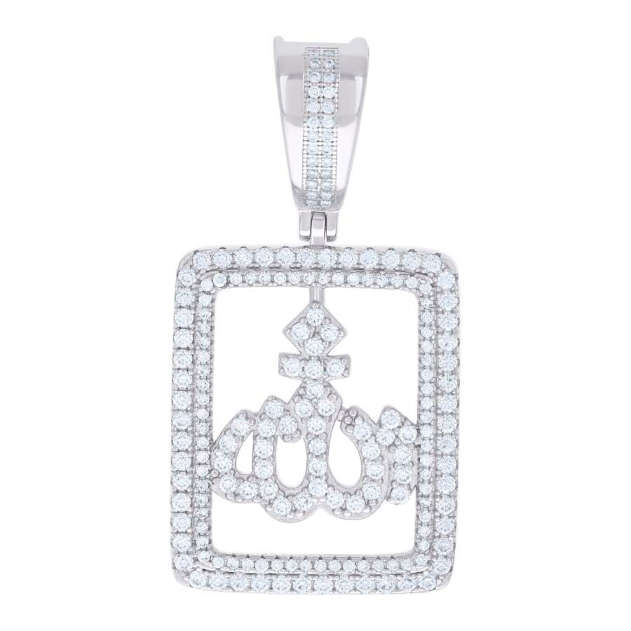925 Sterling Silver Pendant 1.58Ctw Moissanite