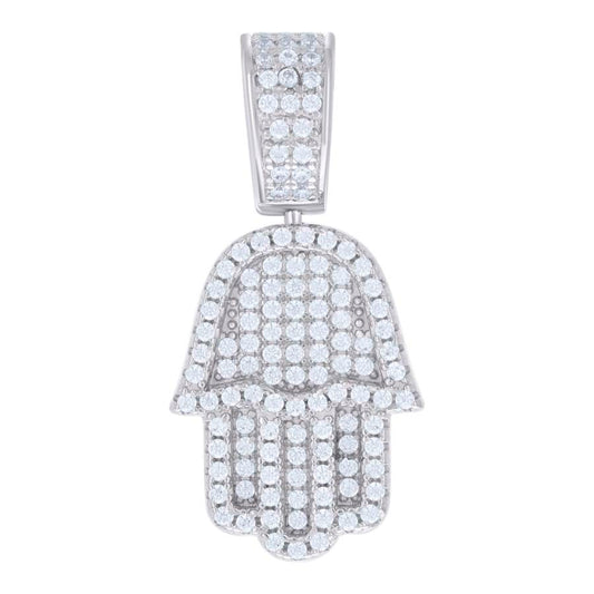 925 Sterling Silver Pendant Moissanite 1.19 Ctw