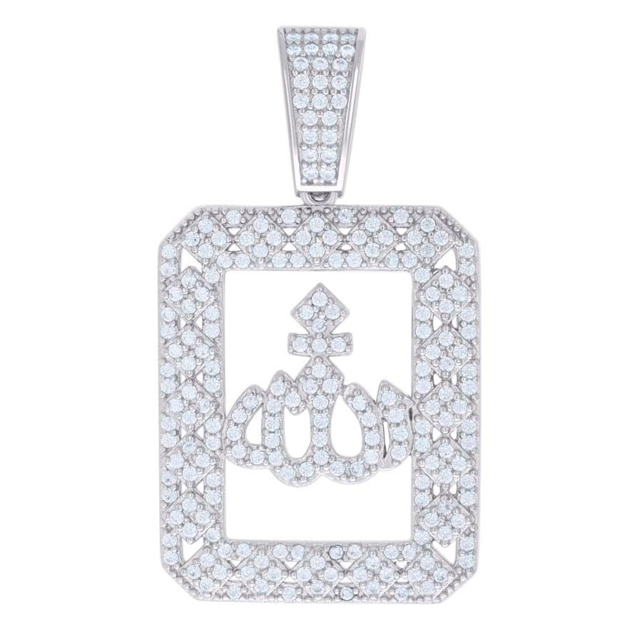 925 Sterling Silver Pendant Moissanite 1.36 Ctw