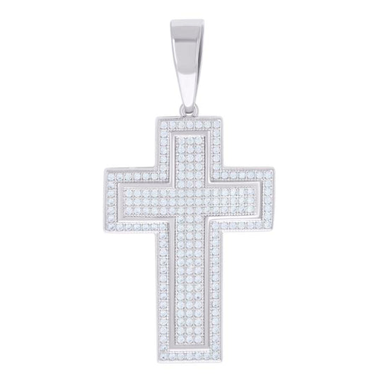 925 Sterling Silver Pendant Moissanite 1.04 Ctw