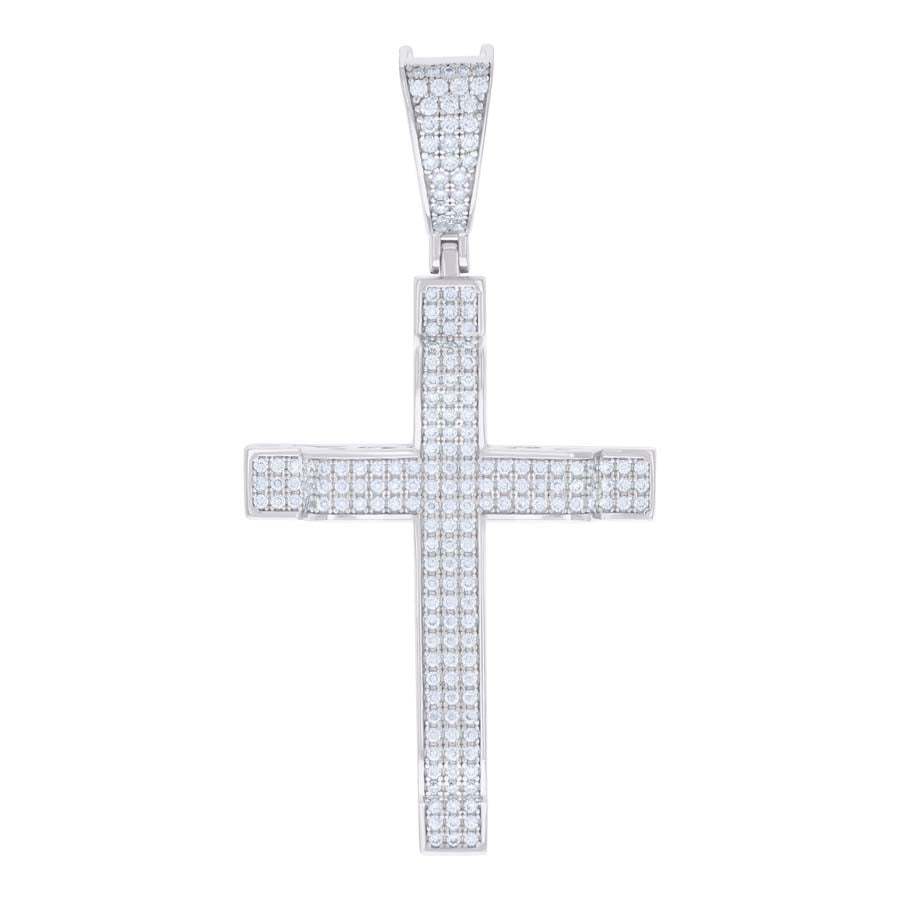 925 Sterling Silver Pendant Moissanite 1.03 Ctw