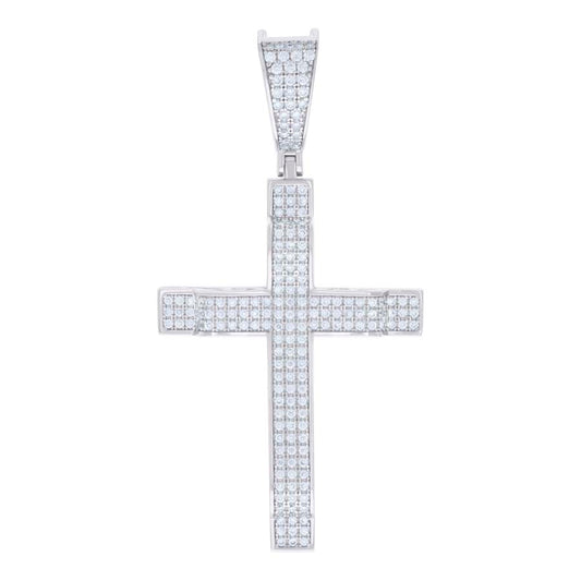 925 Sterling Silver Pendant Moissanite 1.03 Ctw