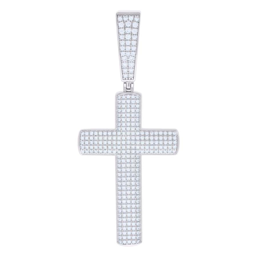 925 Sterling Silver Pendant Moissanite 1.26 Ctw