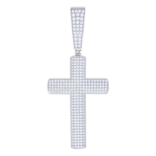 925 Sterling Silver Pendant Moissanite 1.26 Ctw