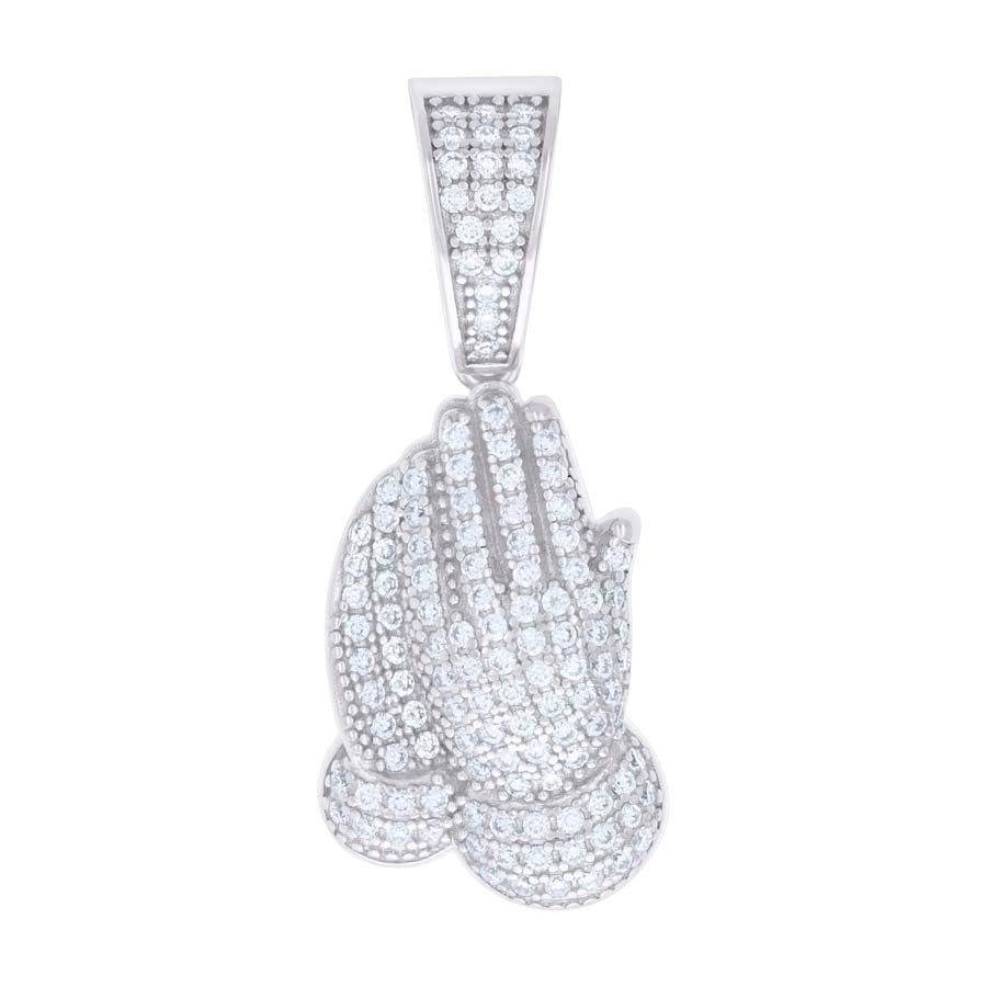 925 Sterling Silver Pendant Moissanite 0.81 Ctw
