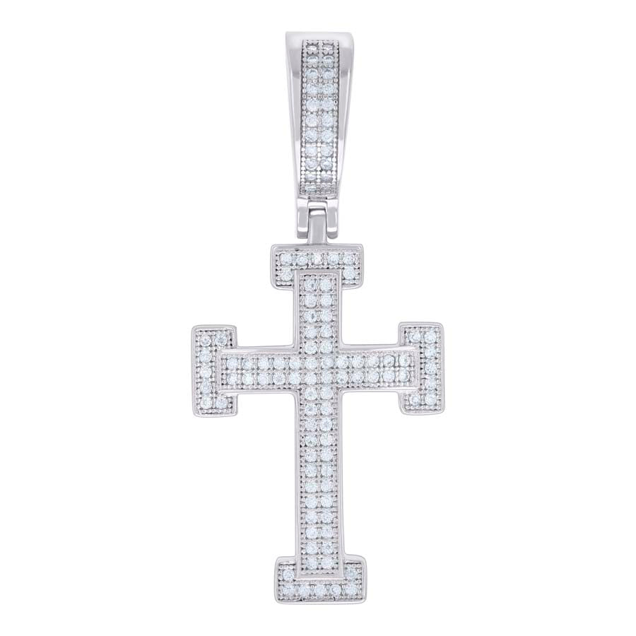 925 Sterling Silver Pendant Moissanite 0.45 Ctw
