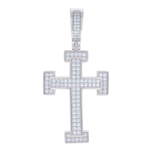 925 Sterling Silver Pendant Moissanite 0.81 Ctw