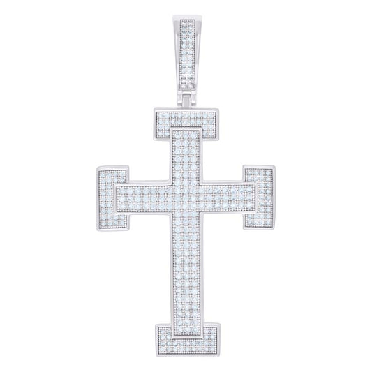 925 Sterling Silver Pendant Moissanite 1.56 Ctw