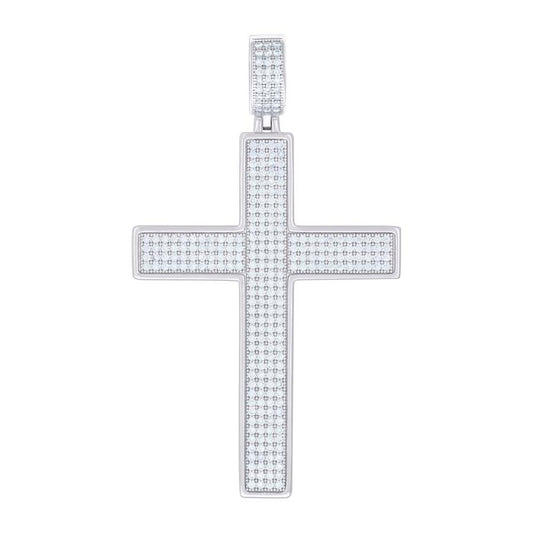 925 Sterling Silver Pendant 2" Moissanite 1.70 Ctw