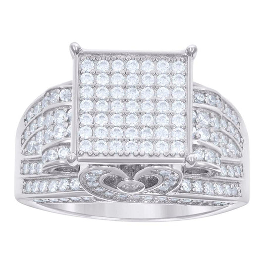 925 Sterling Silver Moissanite Ring S6-S10