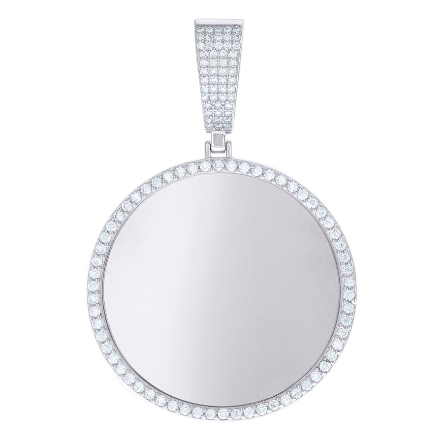 925 Sterling Silver 1.55Ctw Moissanite Pendant