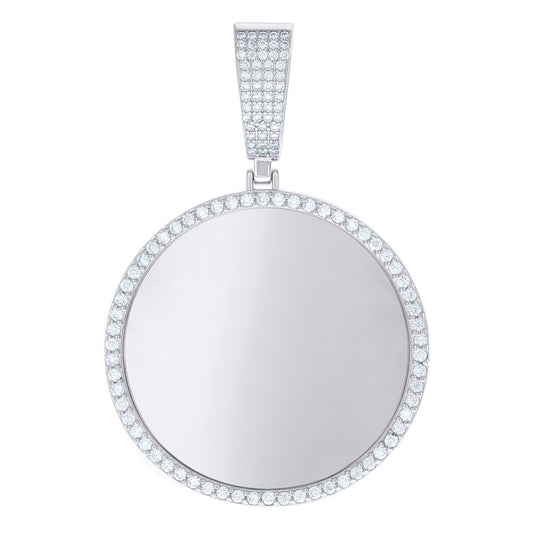 925 Sterling Silver 1.55Ctw Moissanite Pendant