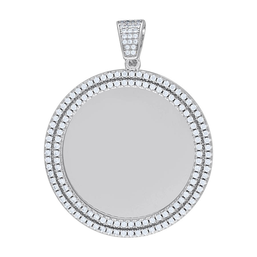 925 Sterling Silver Moissanite Pendant