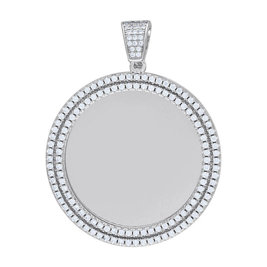 925 Sterling Silver Moissanite Pendant