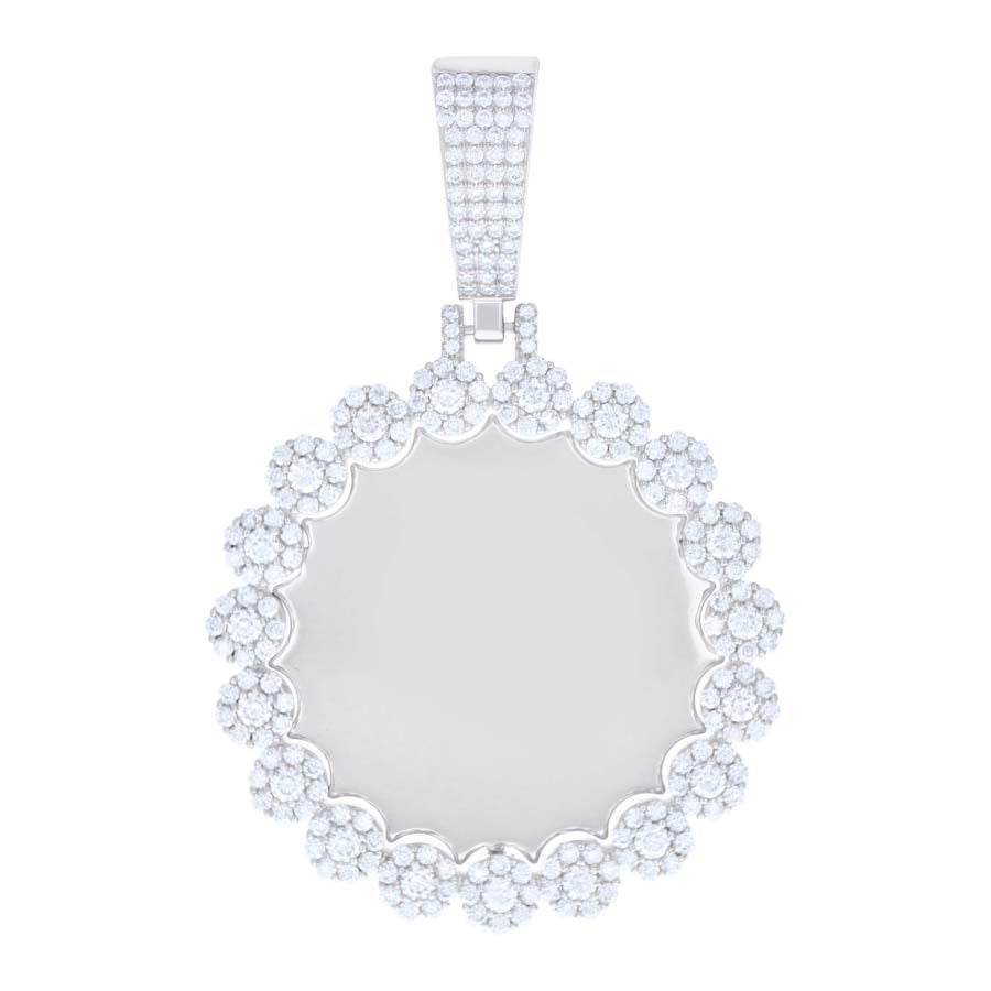 925 Sterling Silver 3.67Ct Moissanite Pendant