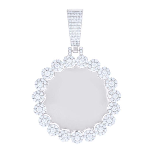 925 Sterling Silver 3.67Ct Moissanite Pendant