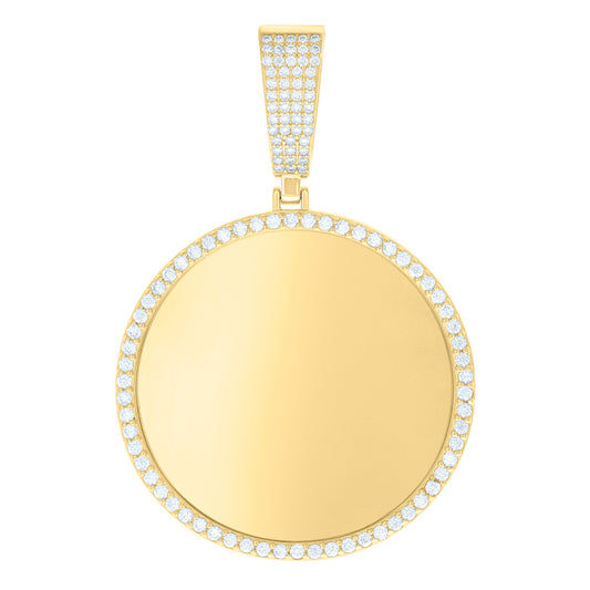 925 Sterling Silver 1.55Ctw Moissanite Pendant