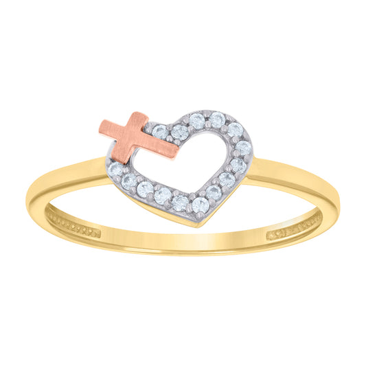 10Kt Gold Cz Ring