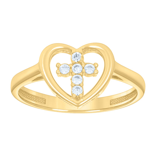 10Kt Gold Cz Ring