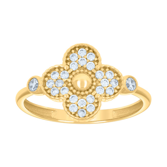 10Kt Gold Cz Ring