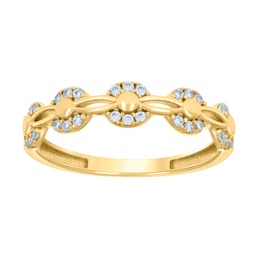 10Kt Gold Cz Ring