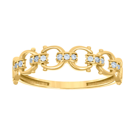10Kt Gold Cz Ring