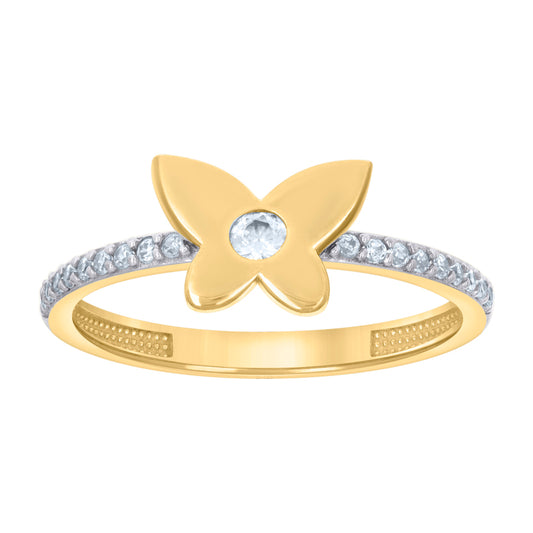 14Kt Gold Cz Ring