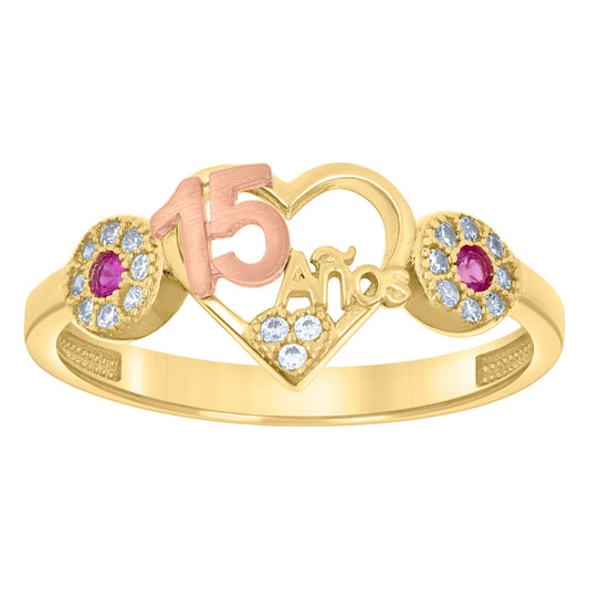 14Kt Gold Cz Ring
