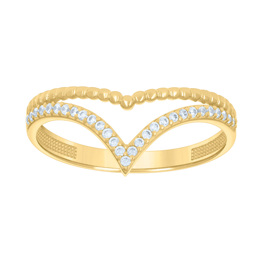 14Kt Gold Cz Ring