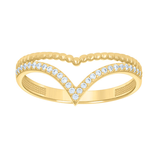14Kt Gold Cz Ring