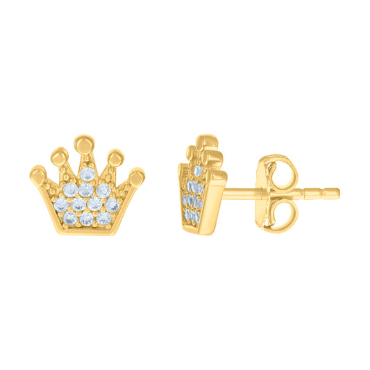 14Kt Gold Cz Earring