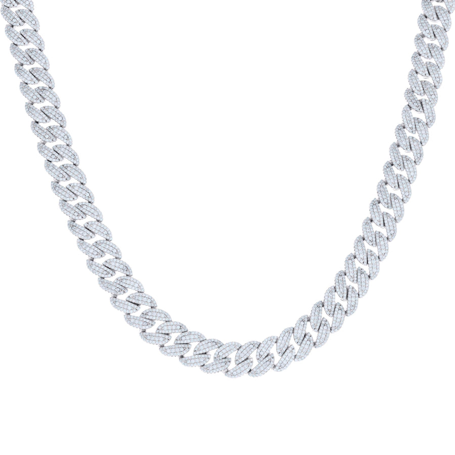 925 Sterling Silver  Moissanite Chain 10mm-8"-22"