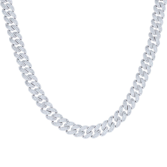 925 Sterling Silver  Moissanite Chain 10mm-8"-22"