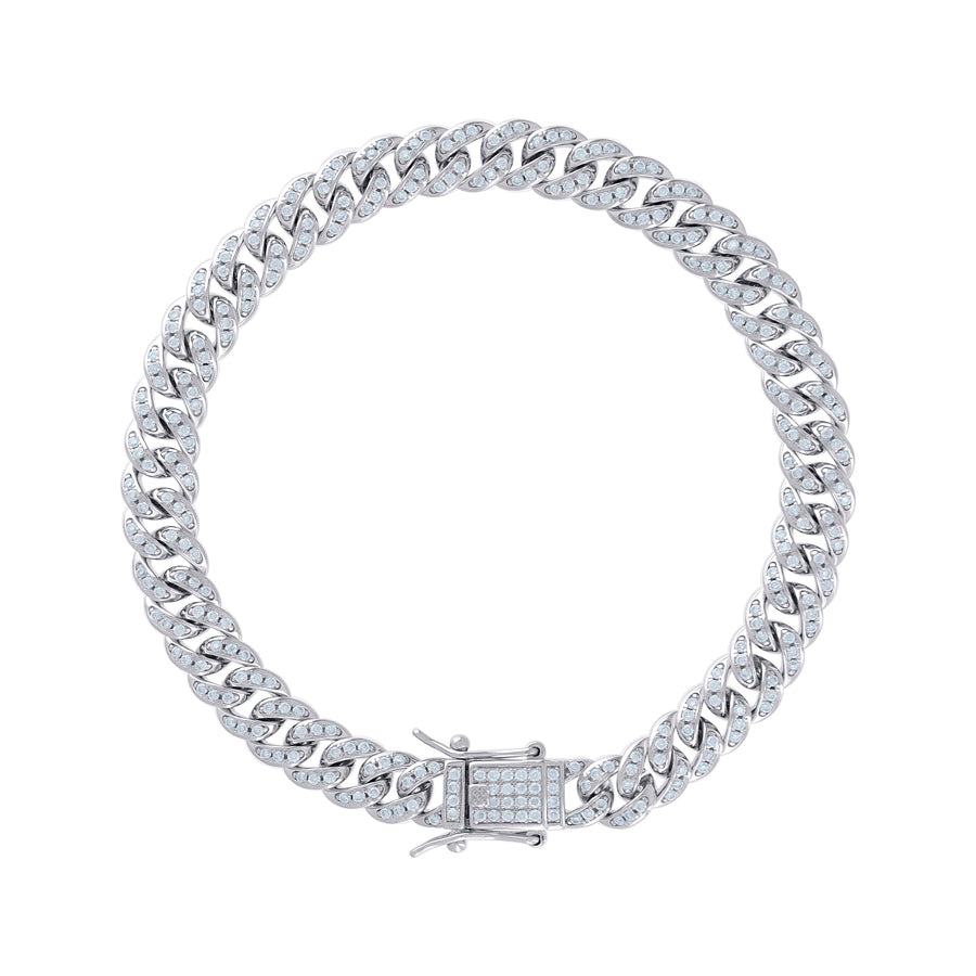 925 Silver Chain With Moissanite  6mm-7"-24"