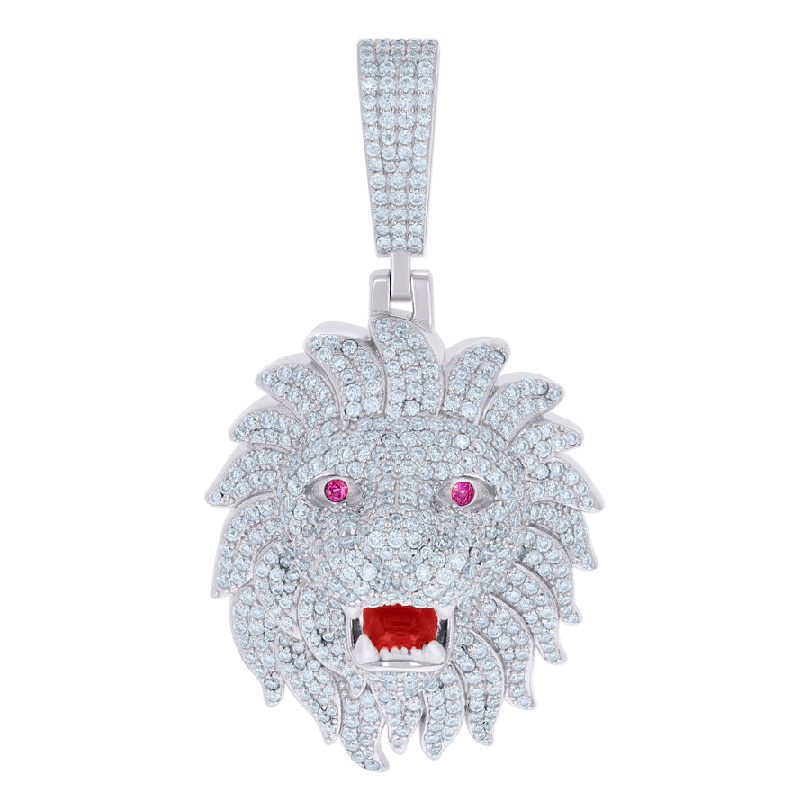 925 Sterling Silver Pendant Moissanite Ctw R: 7.69