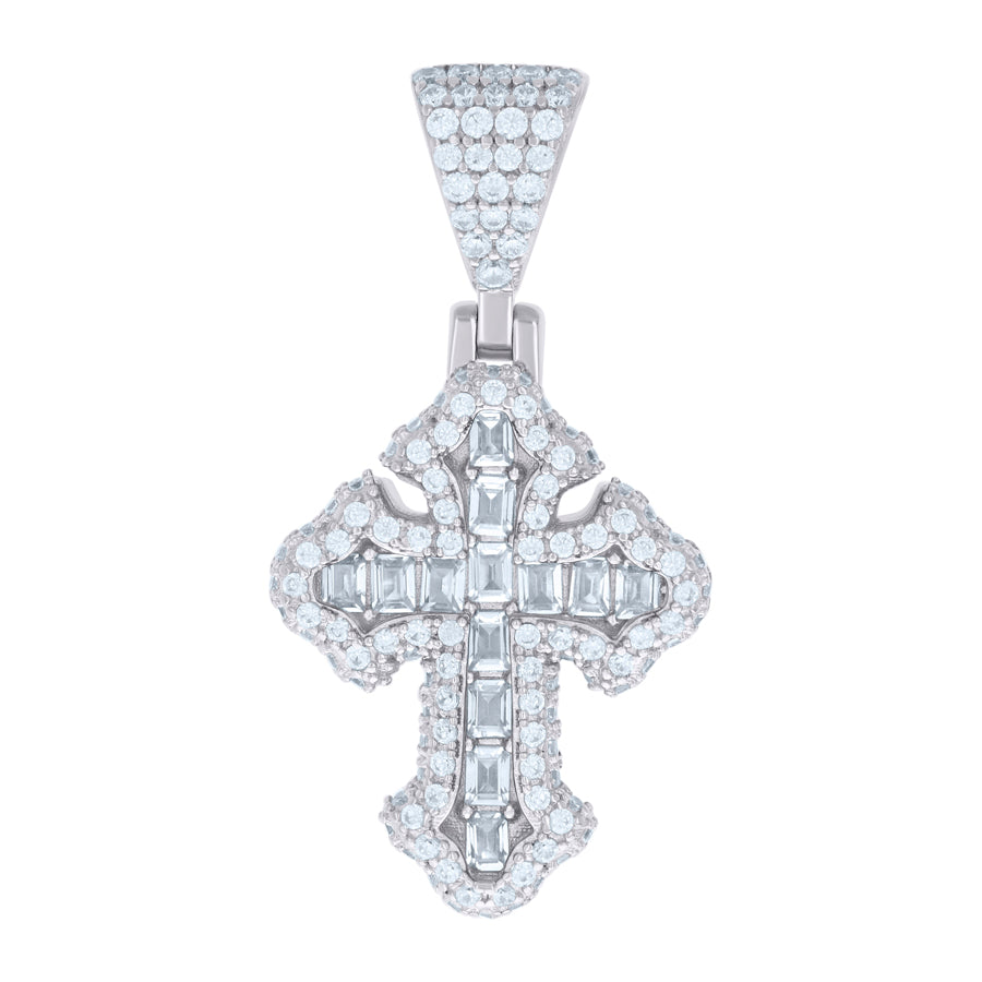 925 Sterling Silver R:1.23Ctw, B:1.05Ctw Moissanit