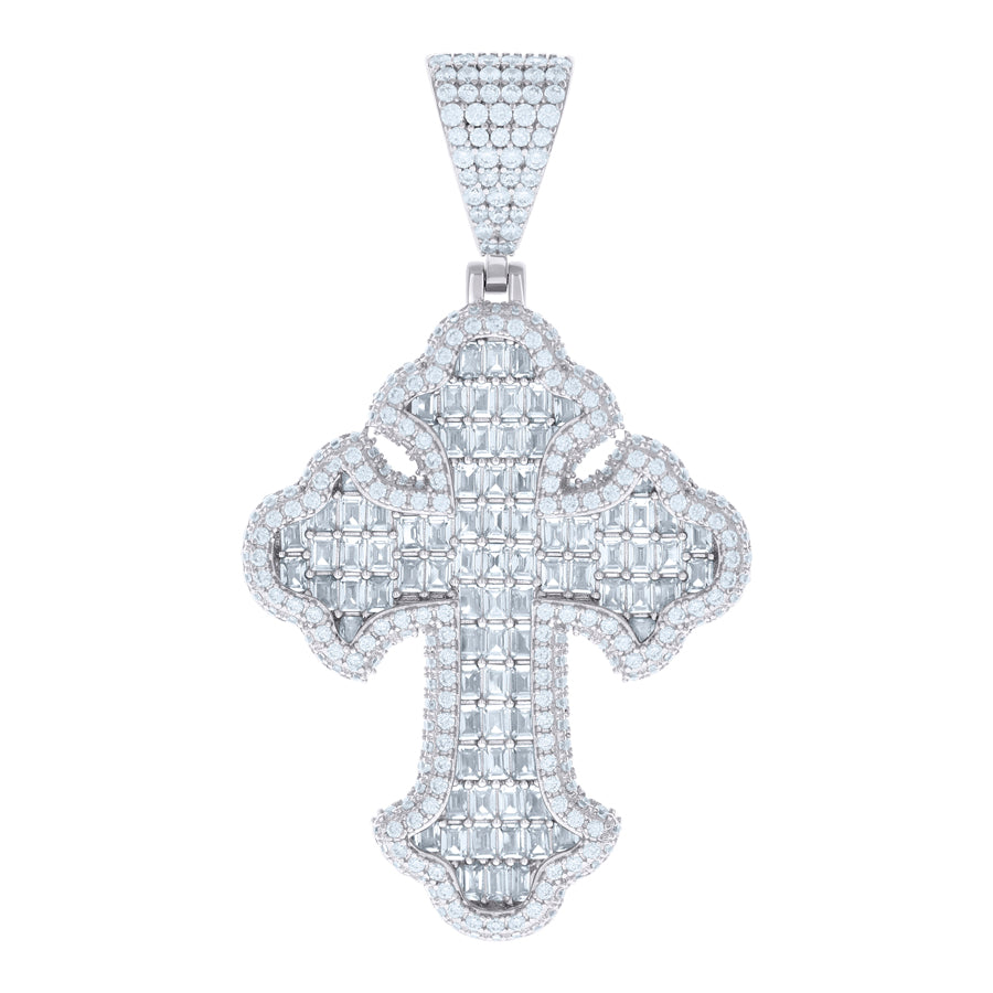 925 Sterling Silver R:3.69Ctw, B:6.79Ctw Moissanit
