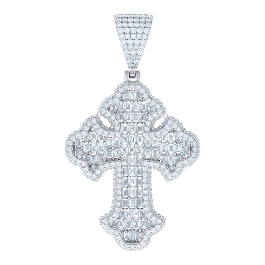 925 Sterling Silver R:3.69Ctw, B:6.79Ctw Moissanit