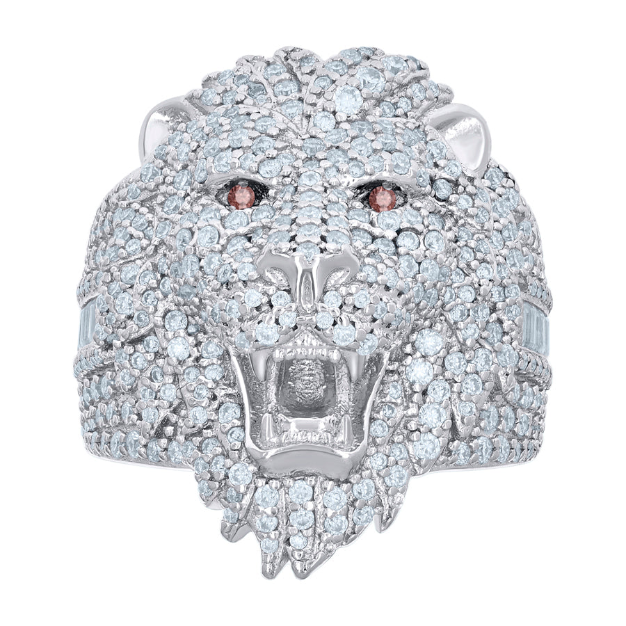 925 Sterling Silver R:2.51Ctw, B:0.68Ctw Moissanit