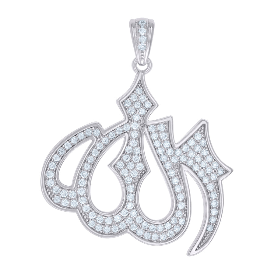 925 Sterling Silver 0.96Ctw Moissanite Pendant