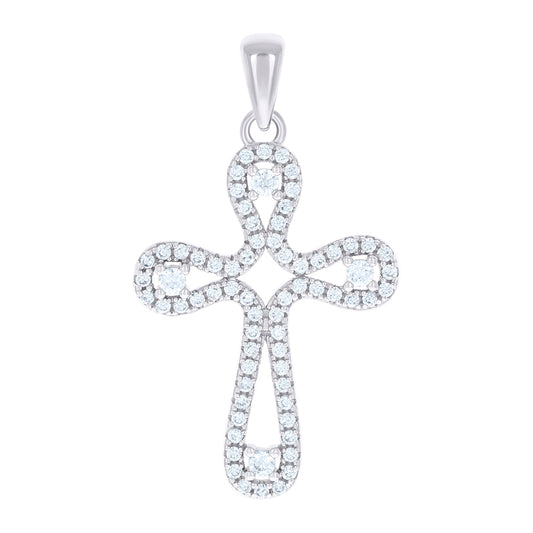 925 Sterling Silver Cz Pendant