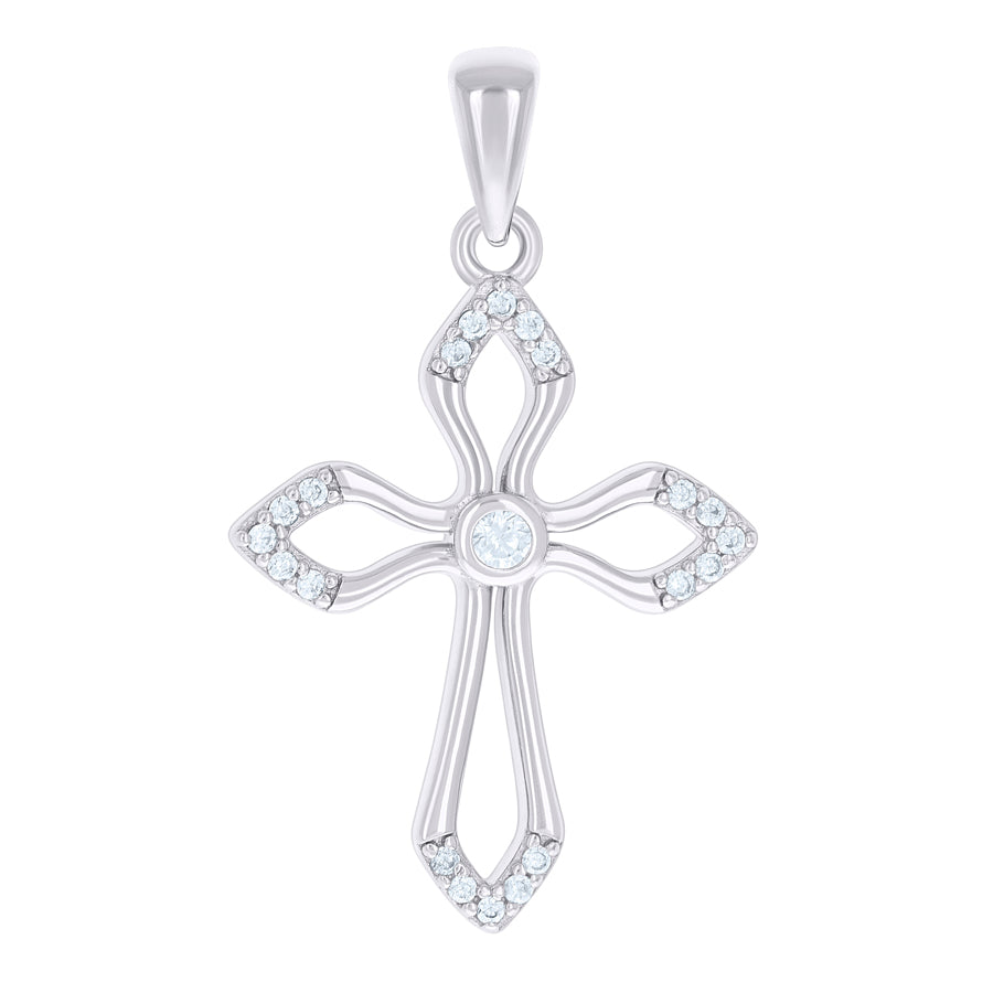 925 Sterling Silver Cz Pendant