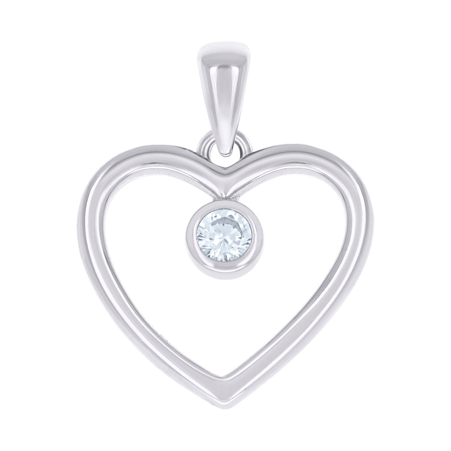 925 Sterling Silver Cz Pendant