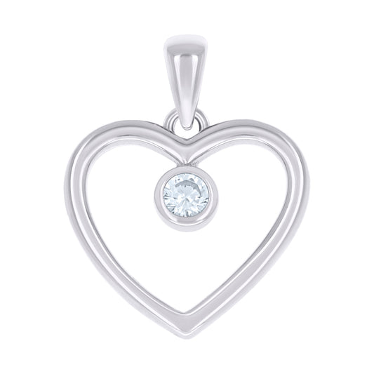 925 Sterling Silver Cz Pendant