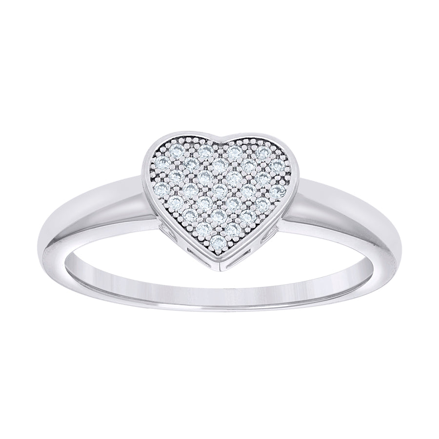 925 Sterling Silver Cz Ring S5-S9