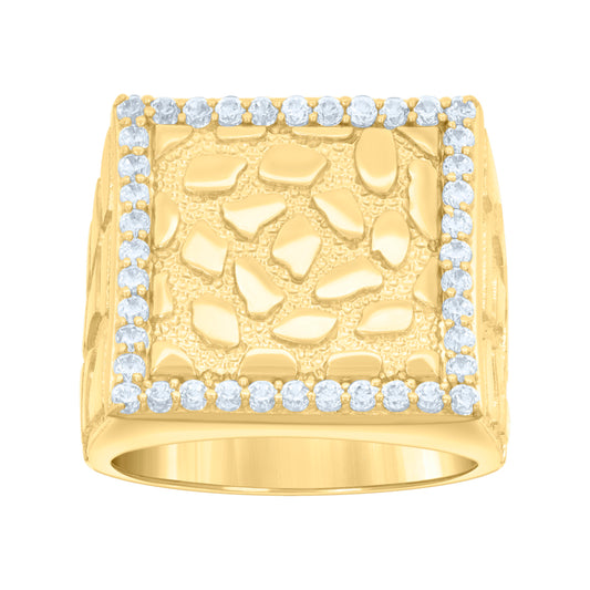10Kt Gold Cz Ring